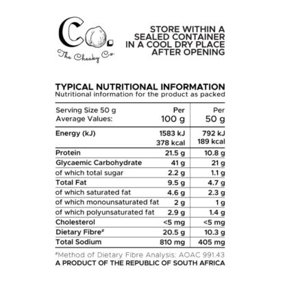 Chyps nutritional info