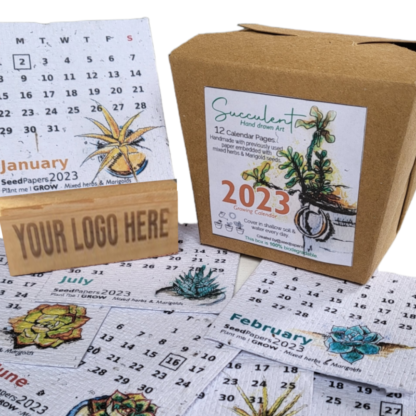Looking for green corporate gifts? This plantable paper desk calendar is the perfect South African sustainable gift for clients, but also friends & family.