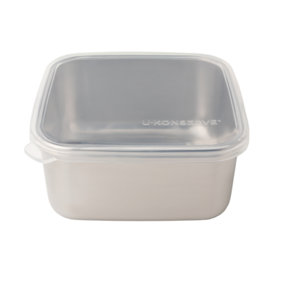 silicone and stainless steel container